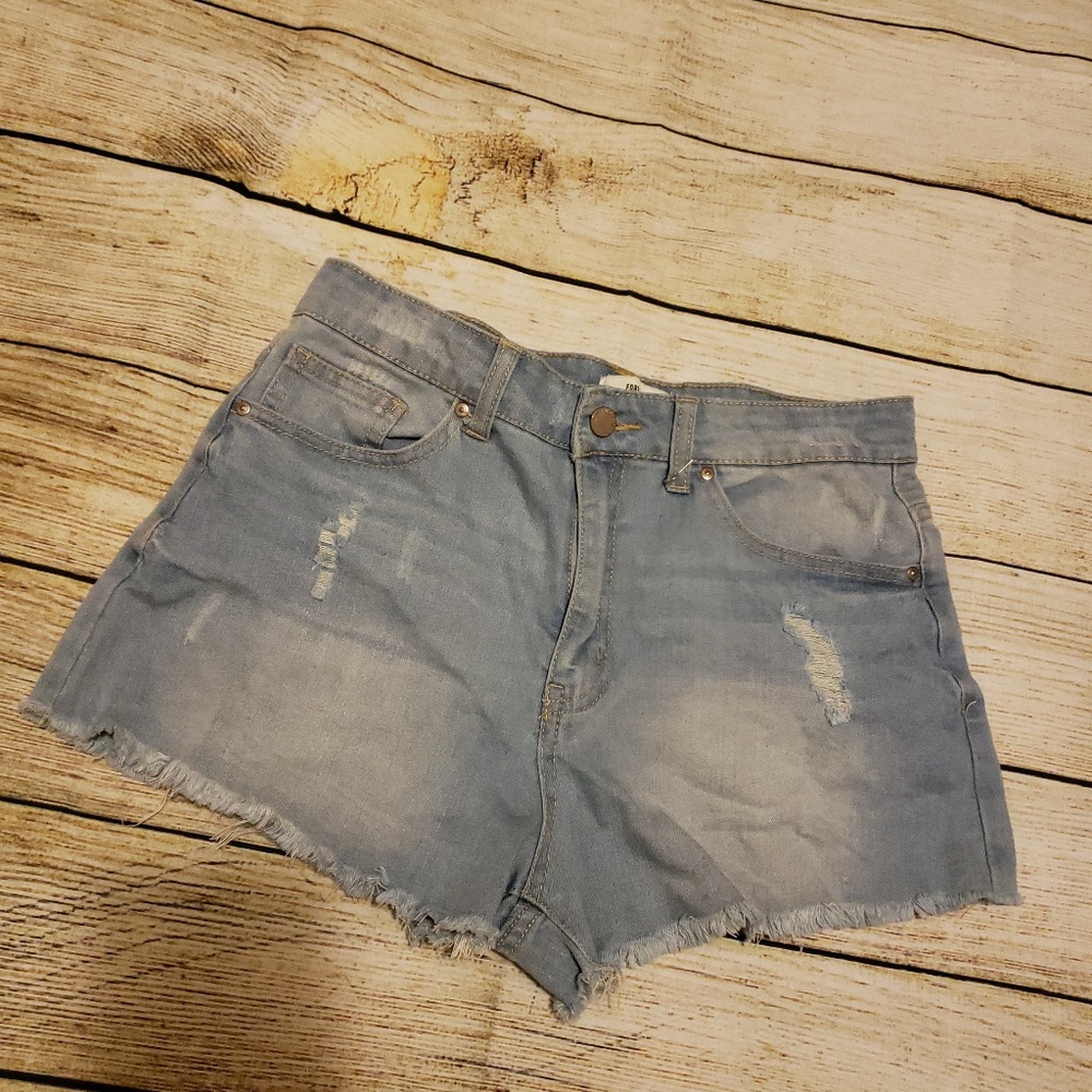 High Waist Denim Short
